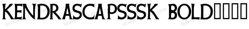 KendraSCapsSSK Bold字体转换